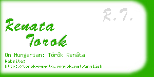 renata torok business card